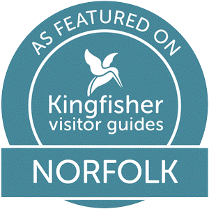 Kingfisher visitor guides badge